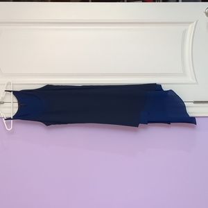 BCBGMaxAzria Asymmetrical Layered Flowy Blue Dress Size XXSmall